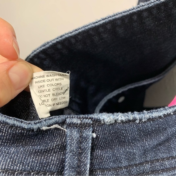 Tinseltown Overalls Dark Wash Blue Jeans Jumpsuit Skinny Leg Womens size Small - Picture 7 of 8